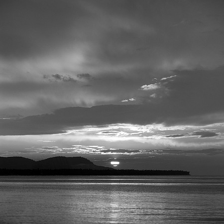 LAKE MICHIGAN SUNSET OVERALL